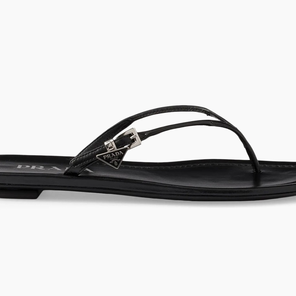 Prada Leather Thong Sandals - Picture 3 of 5